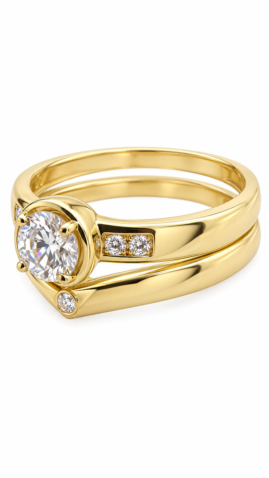 10 KT ANILLOS DE COMPROMISO DE MUJER