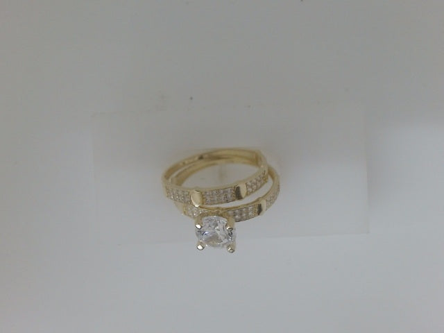 10k Yellow Gold Woman's Wedding Ring Set 3g