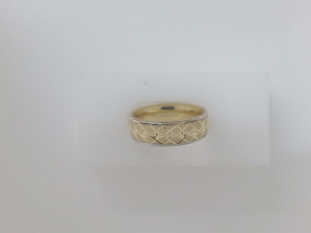 10k Yellow Gold Men's Wedding Ring 3.8g