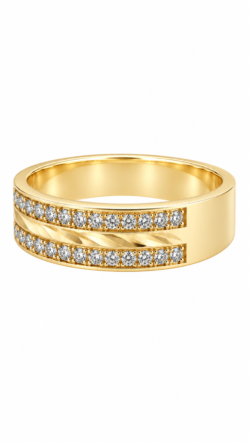 10 KT ANILLOS DE COMPROMISO DE HOMBRE