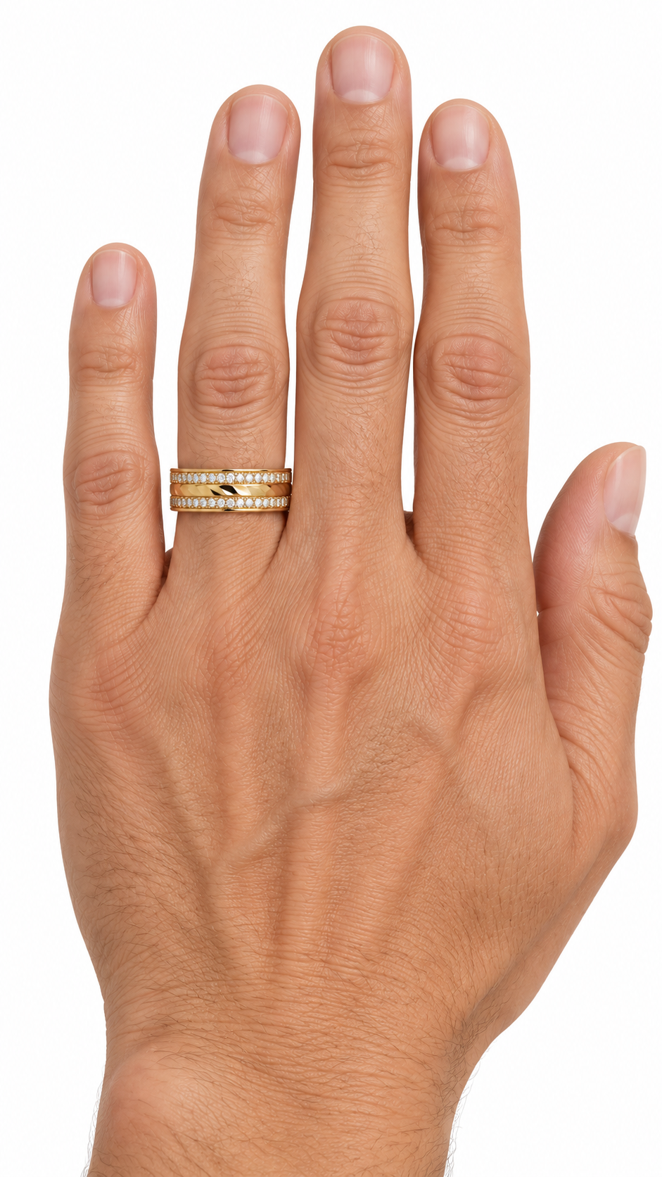 10 KT ANILLOS DE COMPROMISO DE HOMBRE
