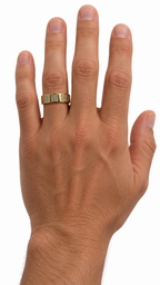 10 KT ANILLOS DE COMPROMISO DE HOMBRE