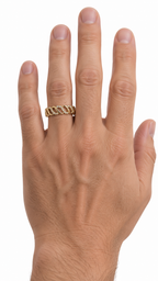 10 KT ANILLOS DE COMPROMISO DE HOMBRE