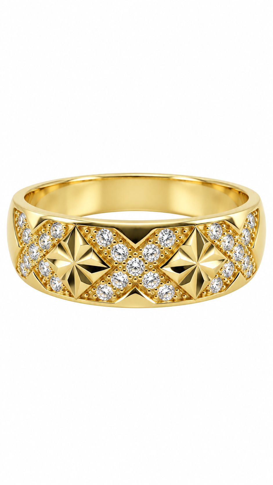 10 KT ANILLOS DE COMPROMISO DE HOMBRE