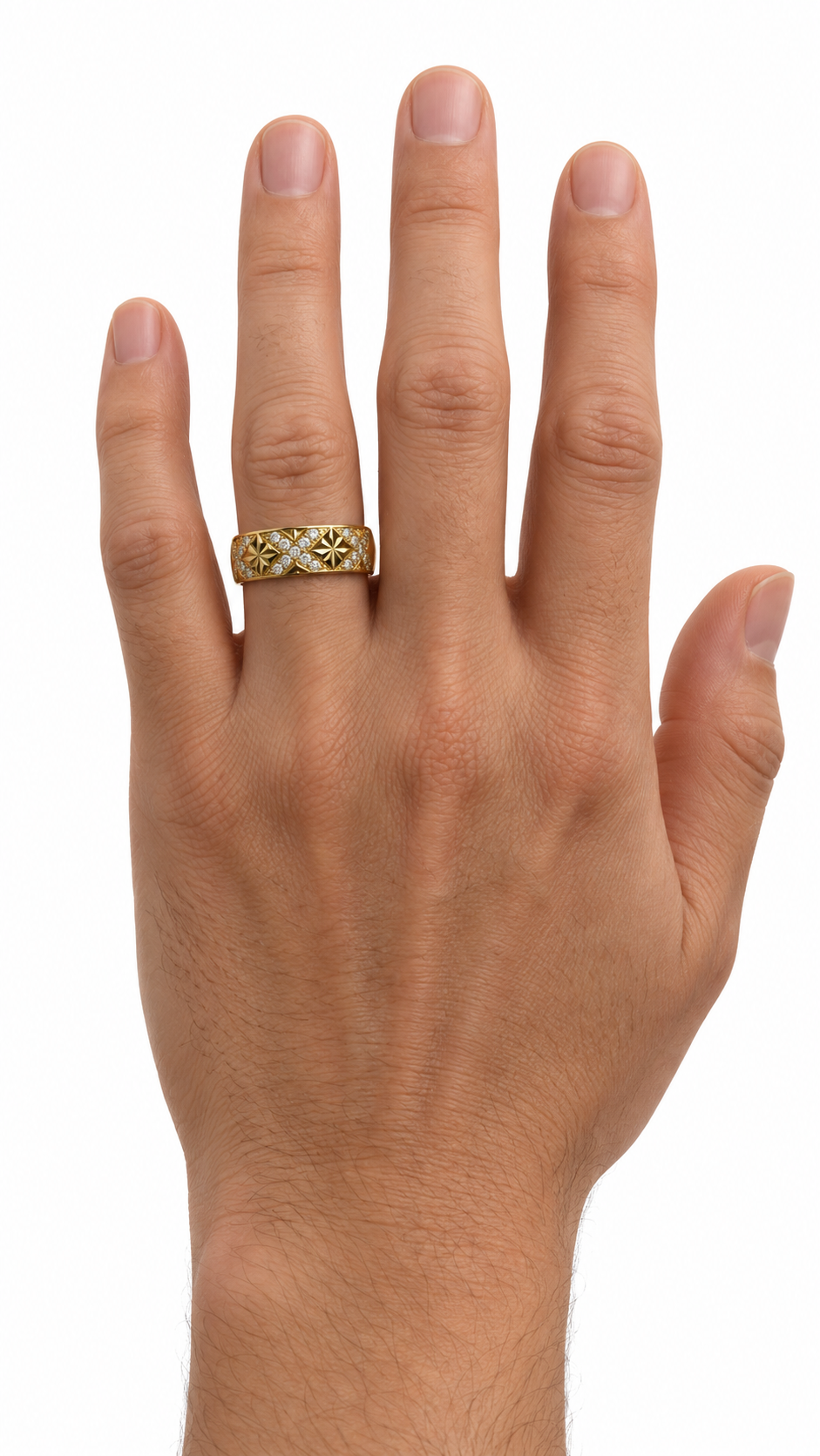 10 KT ANILLOS DE COMPROMISO DE HOMBRE