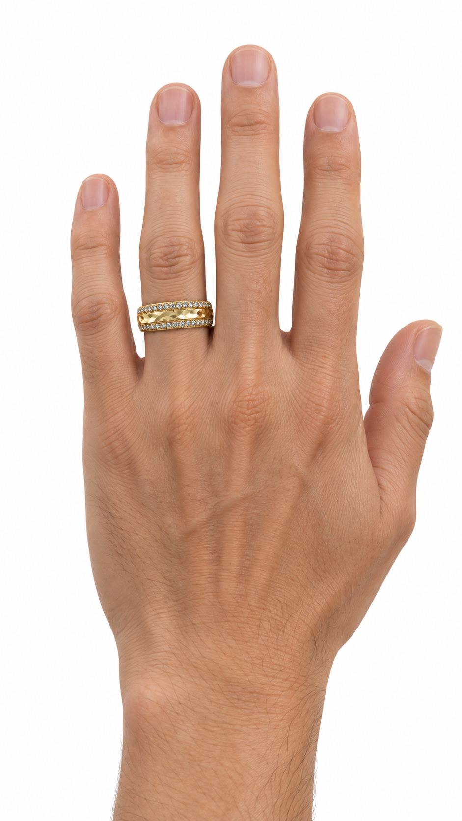 10 KT ANILLOS DE COMPROMISO DE HOMBRE