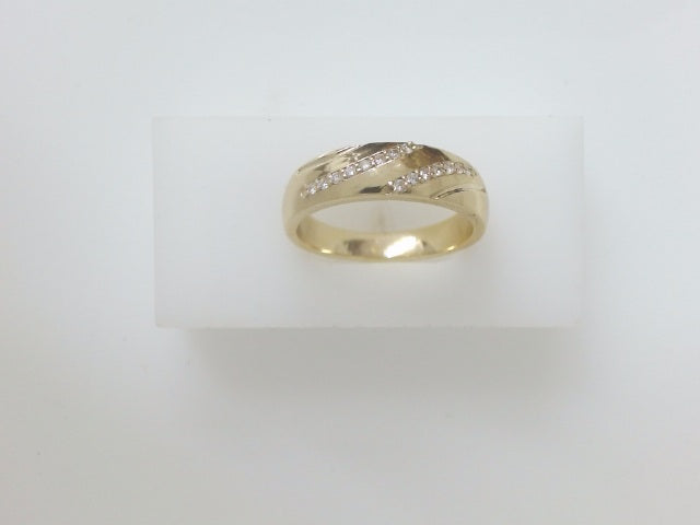 10k Yellow Gold Men's Diamond Ring 6.3g