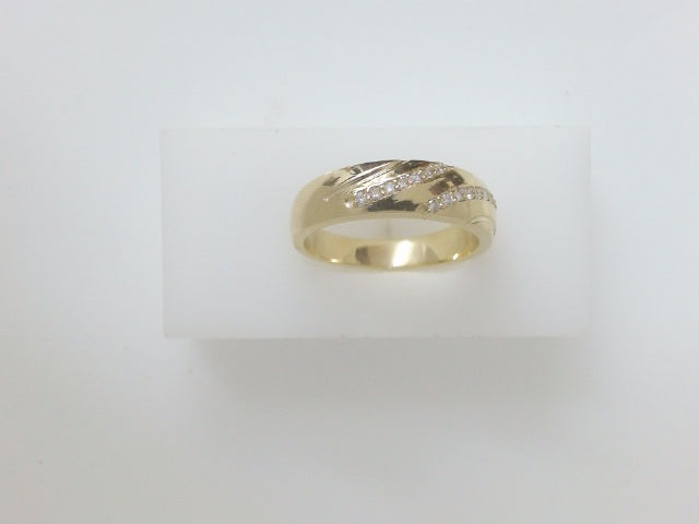 10k Yellow Gold Men's Diamond Ring 6.4g