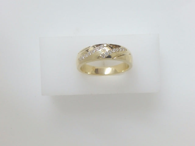 10k Yellow Gold Men's Diamond Ring 6.4g