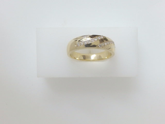 10k Yellow Gold Men's Diamond Ring 6.3g