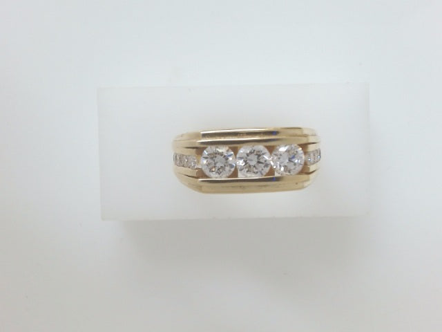10k Yellow Gold Men's Diamond Ring 10.2g