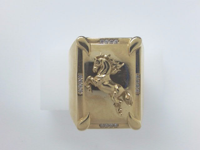 10k Yellow Gold Men's Ring 11.6g
