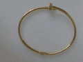 10k Yellow Gold Unisex Bangle 7.4g