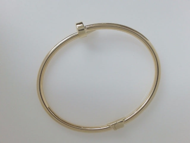 10k Yellow Gold Unisex Bangle 7.3g