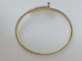 10k Yellow Gold Unisex Bangle 21.4g