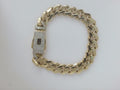 10k Yellow Gold Unisex Monaco Bracelet 15.2g