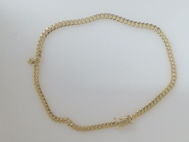10k Yellow Gold Pulsera Solida De Fabrica 6.1g