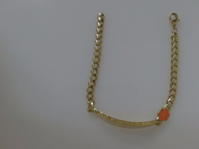 10k Yellow Gold Kid's Bracelet 3.1g