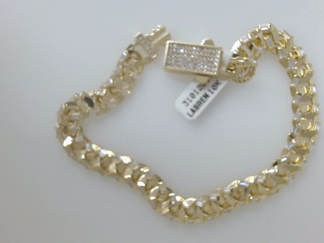 10k Yellow Gold Men's Bracelet 18.4g