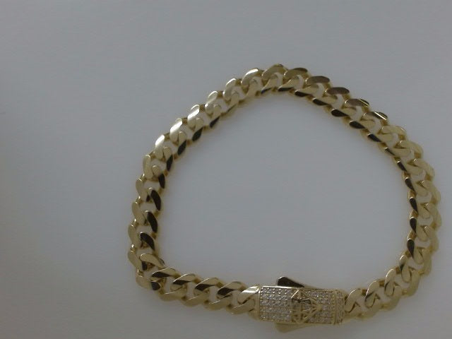 10k Yellow Gold Men's Bracelet 8g