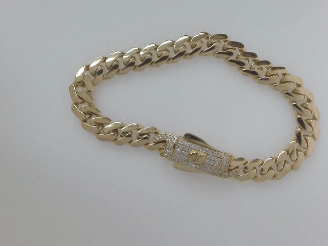 10k Yellow Gold Men's Bracelet 9.5g