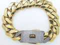 10k Yellow Gold Men's Monaco Bracelet 31g