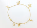 10k Yellow Gold Women's Anklet 4.7g