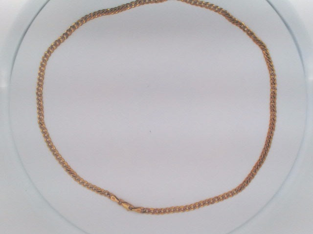10k Yellow Gold Unisex Cadena Corte Filoj Diamantado 13.2g