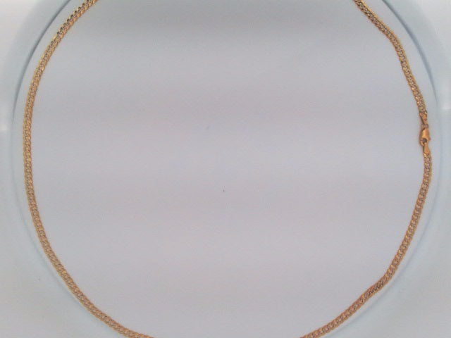 10k Yellow Gold Unisex Cadena Corte Filoj Diamantado 8.4g