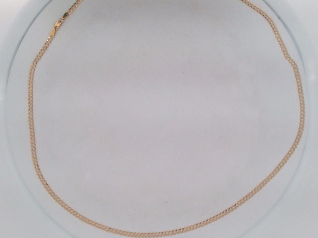 10k Yellow Gold Unisex Cadena Corte Filoj Diamantado 6g