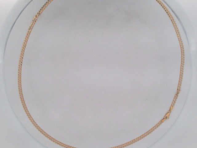 10k Yellow Gold Unisex Cadena Corte Filoj Diamantado 7.8g
