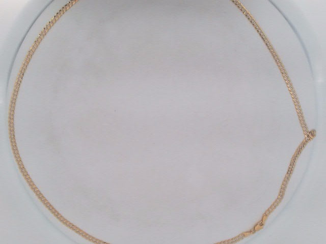 10k Yellow Gold Unisex Cadena Corte Filoj Diamantado 8.5g