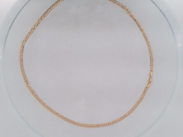 10k Yellow Gold Unisex Cadena Corte Filoj Diamantado 7g