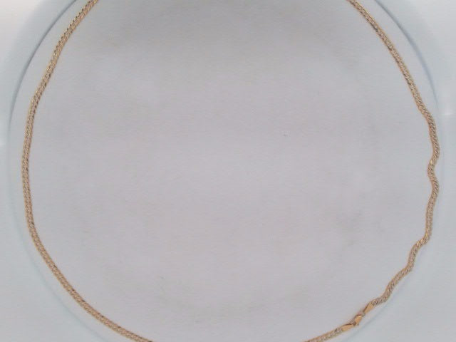 10k Yellow Gold Unisex Cadena Corte Filoj Diamantado 7.3g