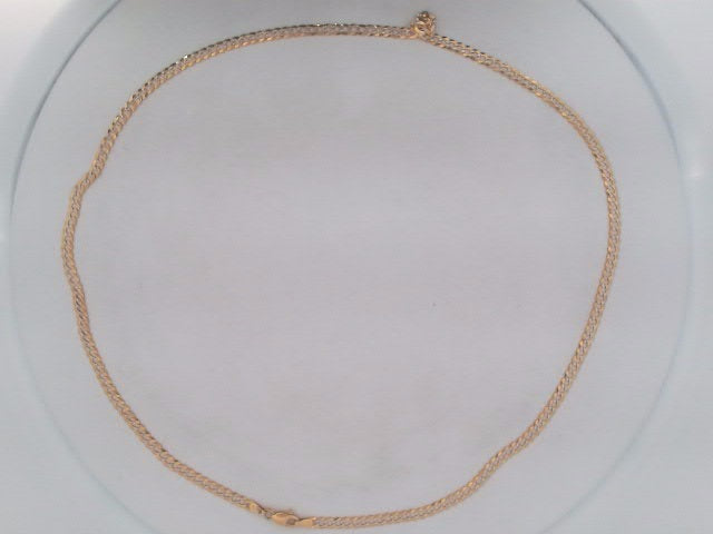 10k Yellow Gold Unisex Cadena Corte Filoj Diamantado 7g