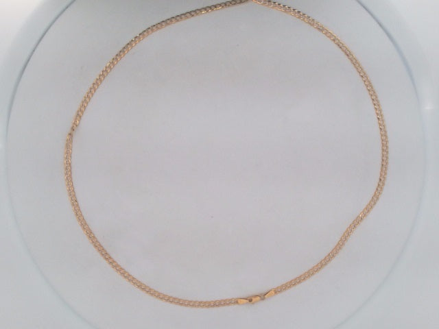 10k Yellow Gold Unisex Cadena Corte Filoj Diamantado 5.7g
