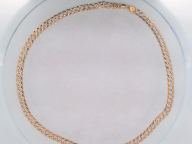 10k Yellow Gold Unisex Cadena Corte Filoj Diamantado 23.6g