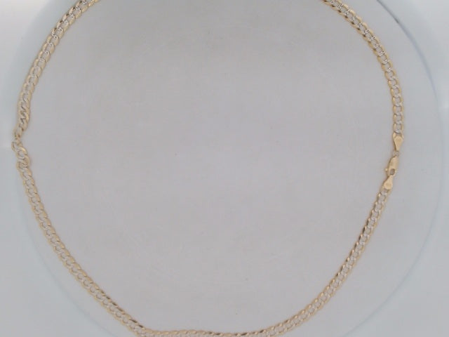 10k Yellow Gold Unisex Cadena Corte Filoj Diamantado 17.8g