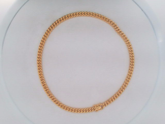 10k Yellow Gold Cadena Semisolida De Cirrie Cajaj 21.7g