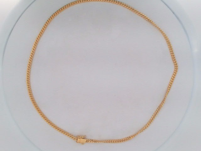 10k Yellow Gold Cadena Semisolida De Cirrie Cajaj 8.3g
