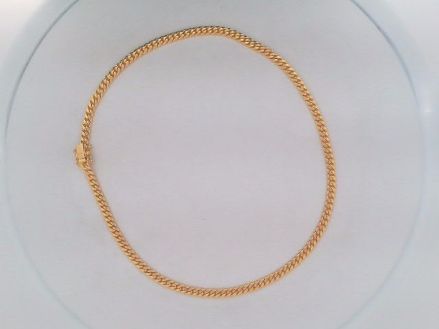 10k Yellow Gold Cadena Semisolida De Cirrie Cajaj 9.9g