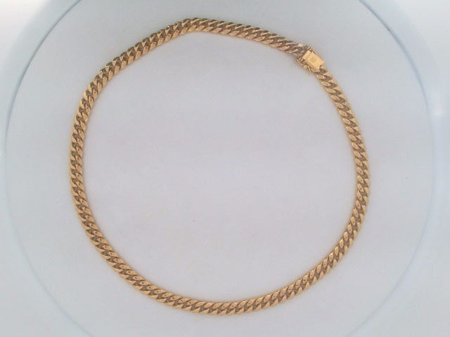 10k Yellow Gold Cadena Semisolida De Cirrie Cajaj 21.8g