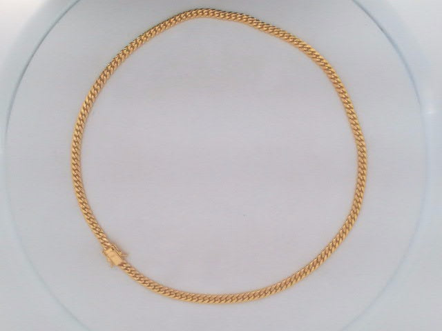 10k Yellow Gold Cadena Semisolida De Cirrie Cajaj 11.3g