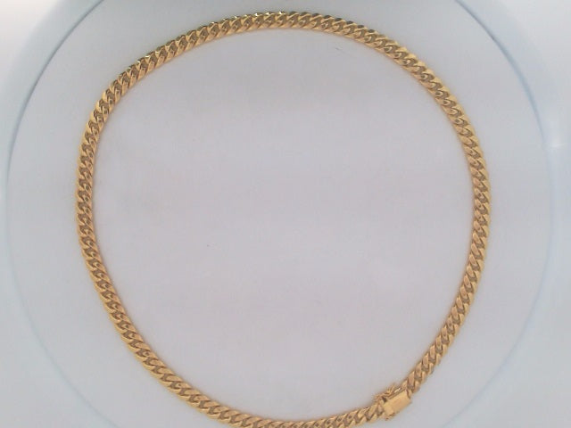 10k Yellow Gold Cadena Semisolida De Cirrie Cajaj 25.8g