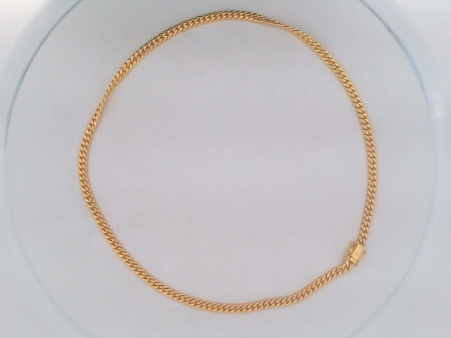 10k Yellow Gold Cadena Semisolida De Cirrie Cajaj 11g