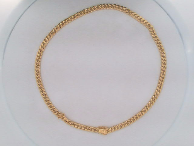 10k Yellow Gold Cadena Semisolida De Cirrie Cajaj 17.5g