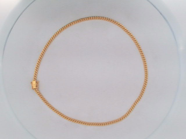 10k Yellow Gold Cadena Semisolida De Cirrie Cajaj 7g