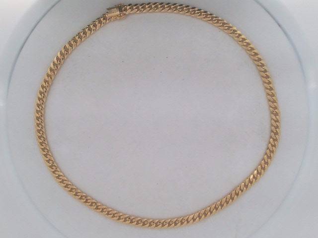 10k Yellow Gold Cadena Semisolida De Cirrie Cajaj 26.1g