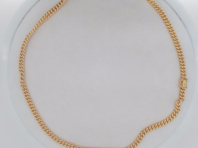 10k Yellow Gold Cadena Semisolida De Cirrie Cajaj 32.4g