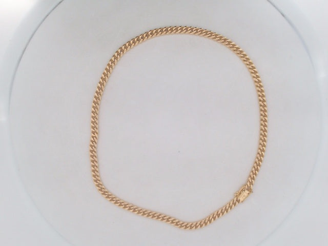 10k Yellow Gold Cadena Semisolida De Cirrie Cajaj 13.9g
